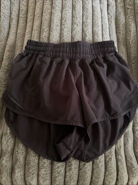 lululemon athletica Black Layered Hem Athletic Shorts